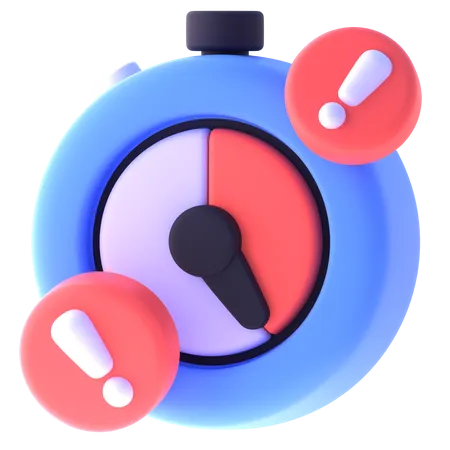 Alerta de tempo  3D Icon