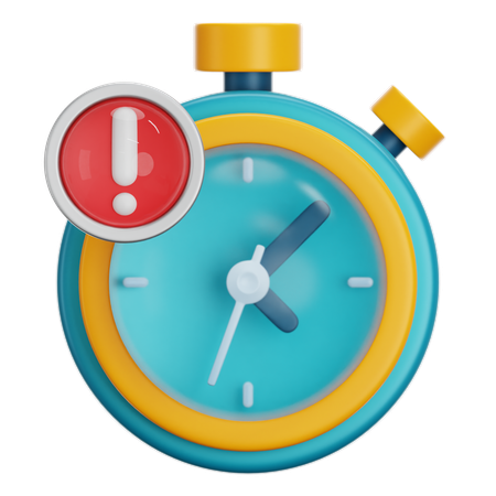 Alerta de tiempo  3D Icon