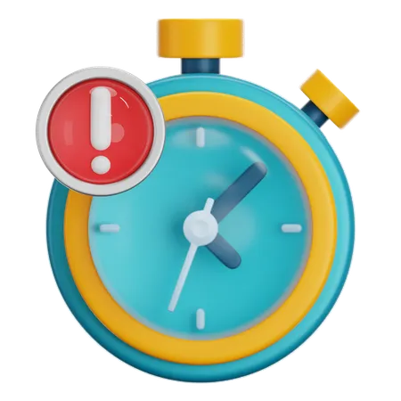 Alerta de tiempo  3D Icon