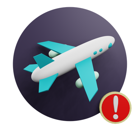 Alerta de voo  3D Icon