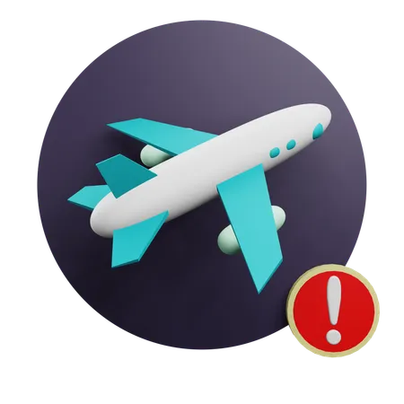 Alerta de voo  3D Icon