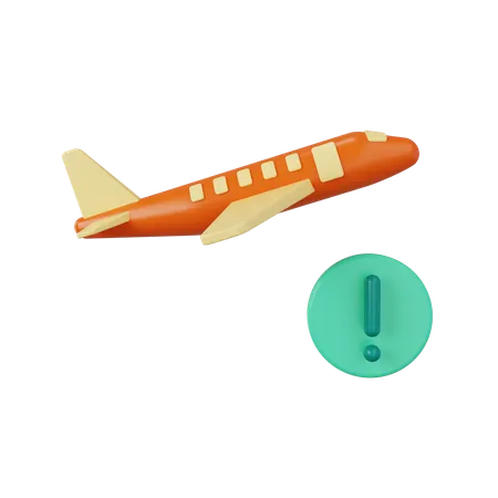 Alerta de vuelo  3D Icon