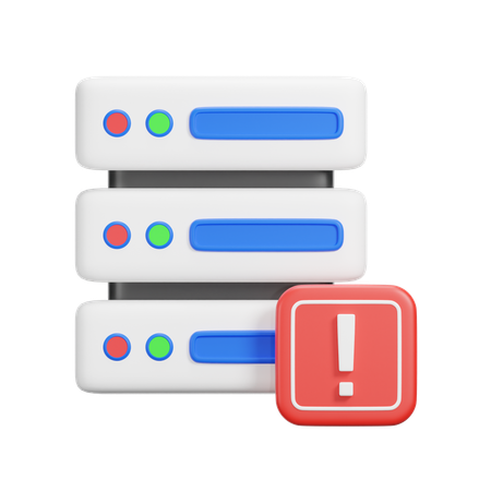 Alerta del servidor  3D Icon