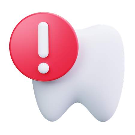 Alerta de dente  3D Icon