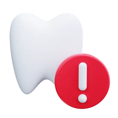 Alerta de dente  3D Icon