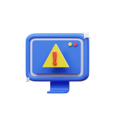 Alerta do navegador  3D Icon