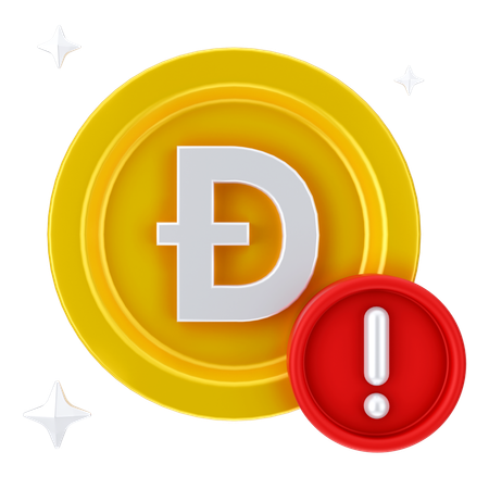 Alerta de dogecoin  3D Icon