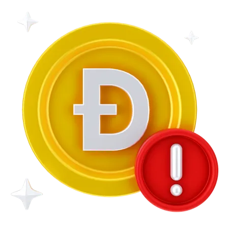 Alerta de dogecoin  3D Icon