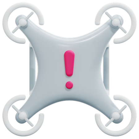 Alerta de drone  3D Icon