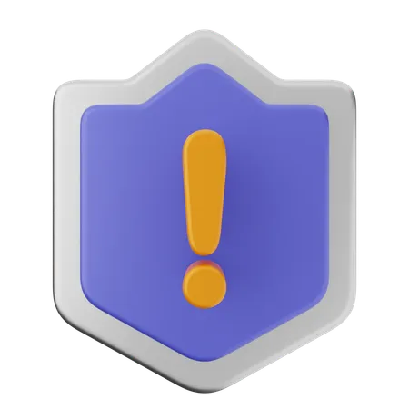 Proteção de escudo de alerta  3D Icon