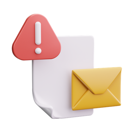Alerta de e-mail  3D Icon