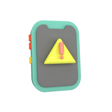 Alerta movil  3D Icon