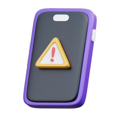 Alerta movil  3D Icon