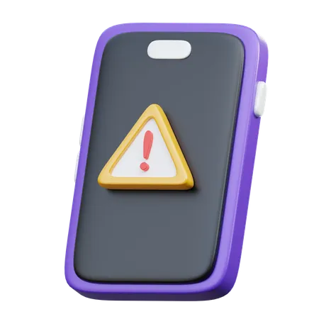 Alerta movil  3D Icon