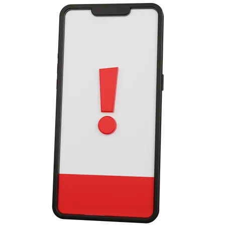 Alerta movil  3D Icon