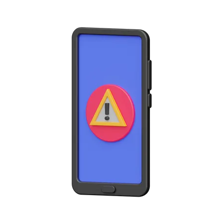 Alerta movil  3D Icon