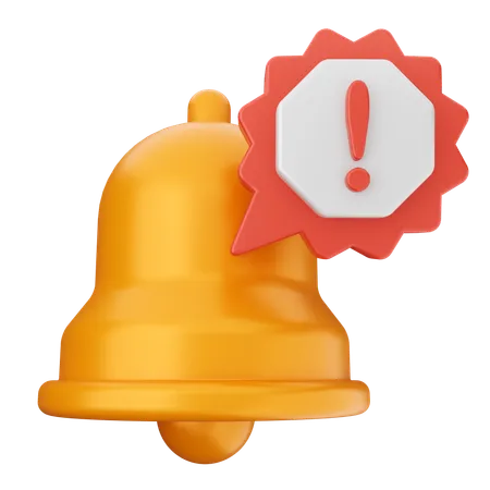 Sino de notificação de alerta  3D Icon