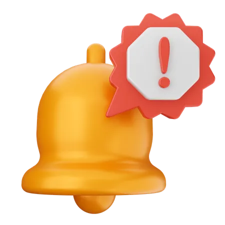 Sino de notificação de alerta  3D Icon