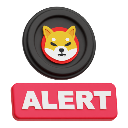 Alerta shiba inu  3D Icon