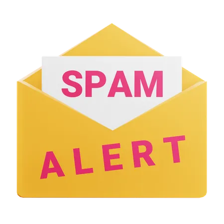 Alerta de spam  3D Icon