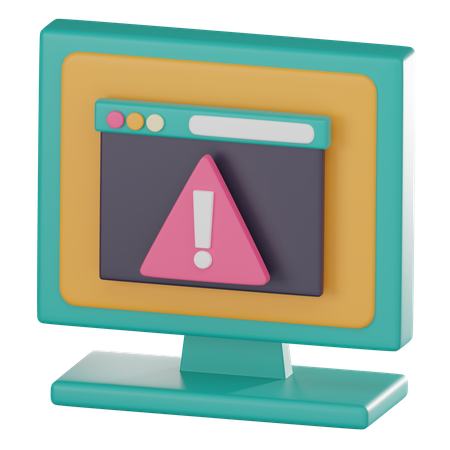 Alerta web  3D Icon