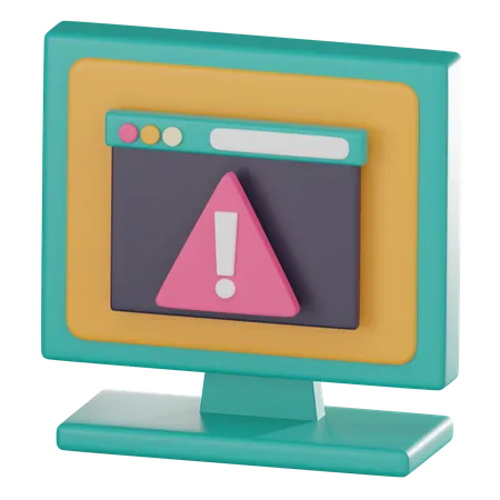 Alerta web  3D Icon