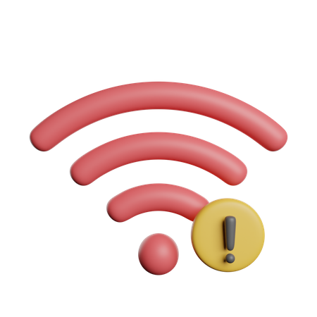 Alerta wi-fi  3D Icon