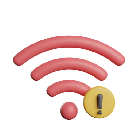 Alerta wi-fi  3D Icon