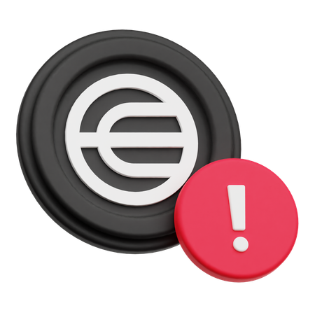 Alerta de worldcoin  3D Icon