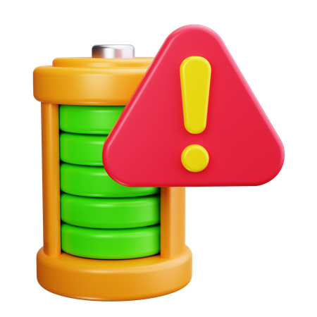 Alerte batterie  3D Icon