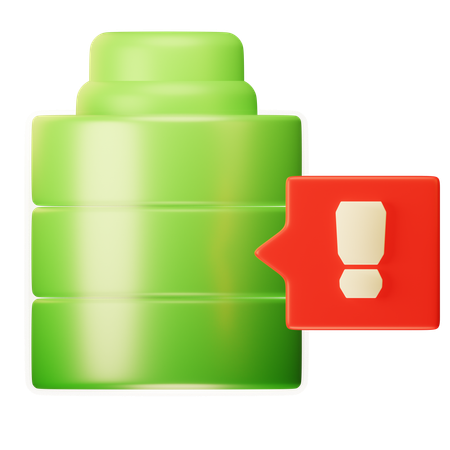 Alerte batterie  3D Icon