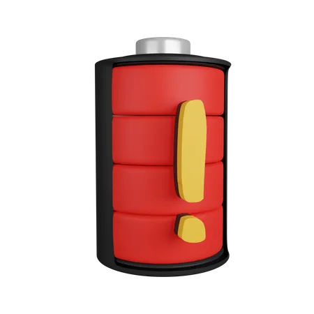 Alerte batterie  3D Icon