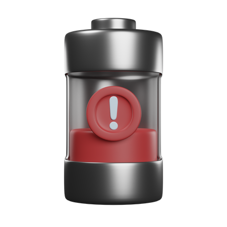 Alerte de batterie faible  3D Icon