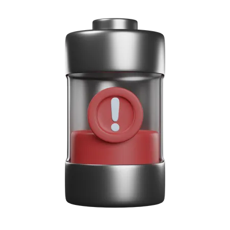 Alerte de batterie faible  3D Icon