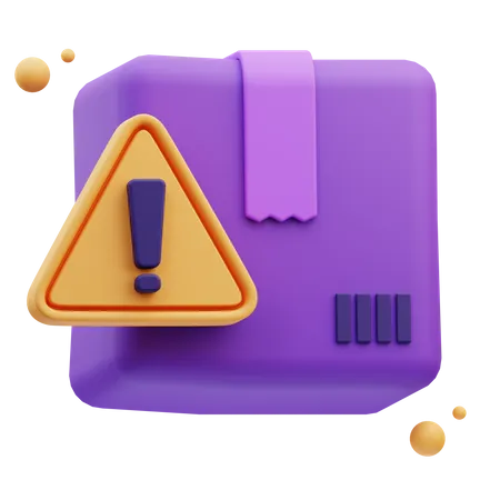 Alerte colis  3D Icon