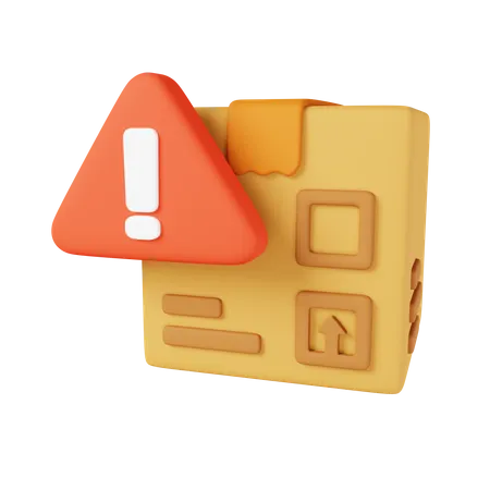 Alerte colis  3D Icon