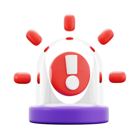 Alerte cyberattaque  3D Icon