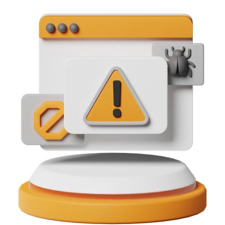 Alerte d'avertissement  3D Icon