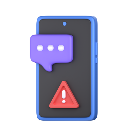 Alerte d'avertissement de chat  3D Icon