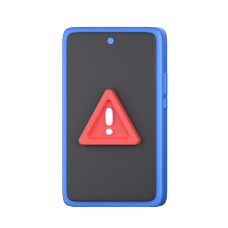 Alerte d'avertissement mobile  3D Icon