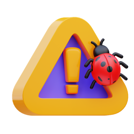 Alerte de bug  3D Icon
