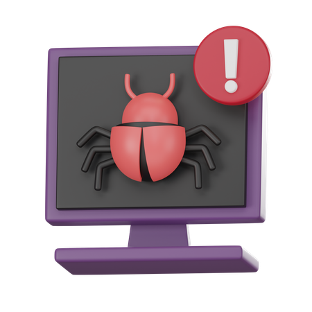 Alerte de bug  3D Icon