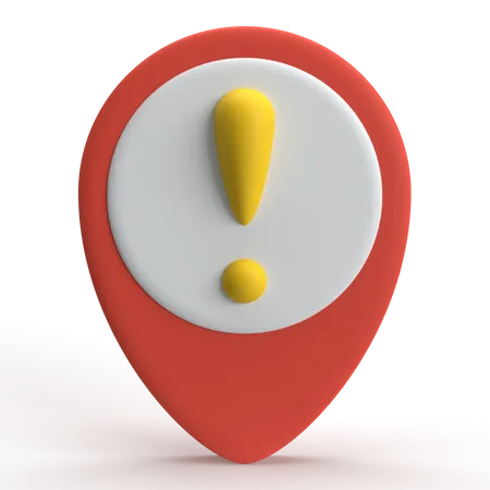 Alerte de localisation  3D Icon