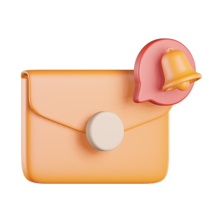 Alerte de notification par courrier électronique  3D Icon