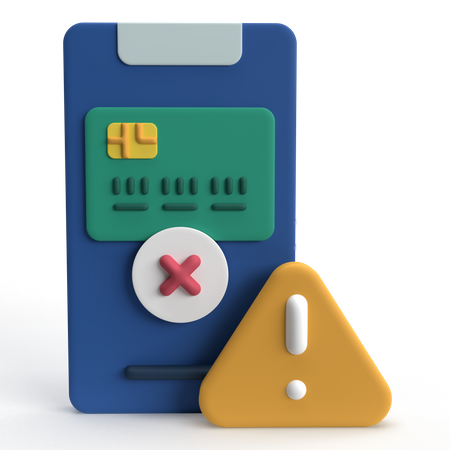 Alerte de paiement en ligne  3D Icon