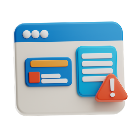 Alerte de paiement en ligne  3D Icon