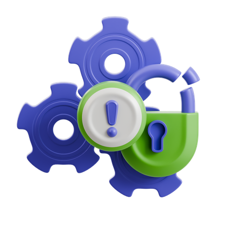 Alerte de sécurité  3D Icon