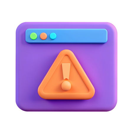 Alerte d'erreur  3D Icon