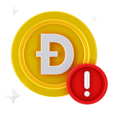 Alerte dogecoin  3D Icon