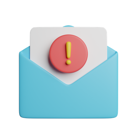 Email d'alerte  3D Icon